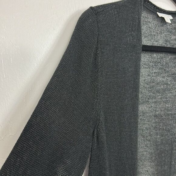 J. Jill Linen Blend Long Sleeve Open Front Cardigan With Pockets Size M - Picture 4 of 12